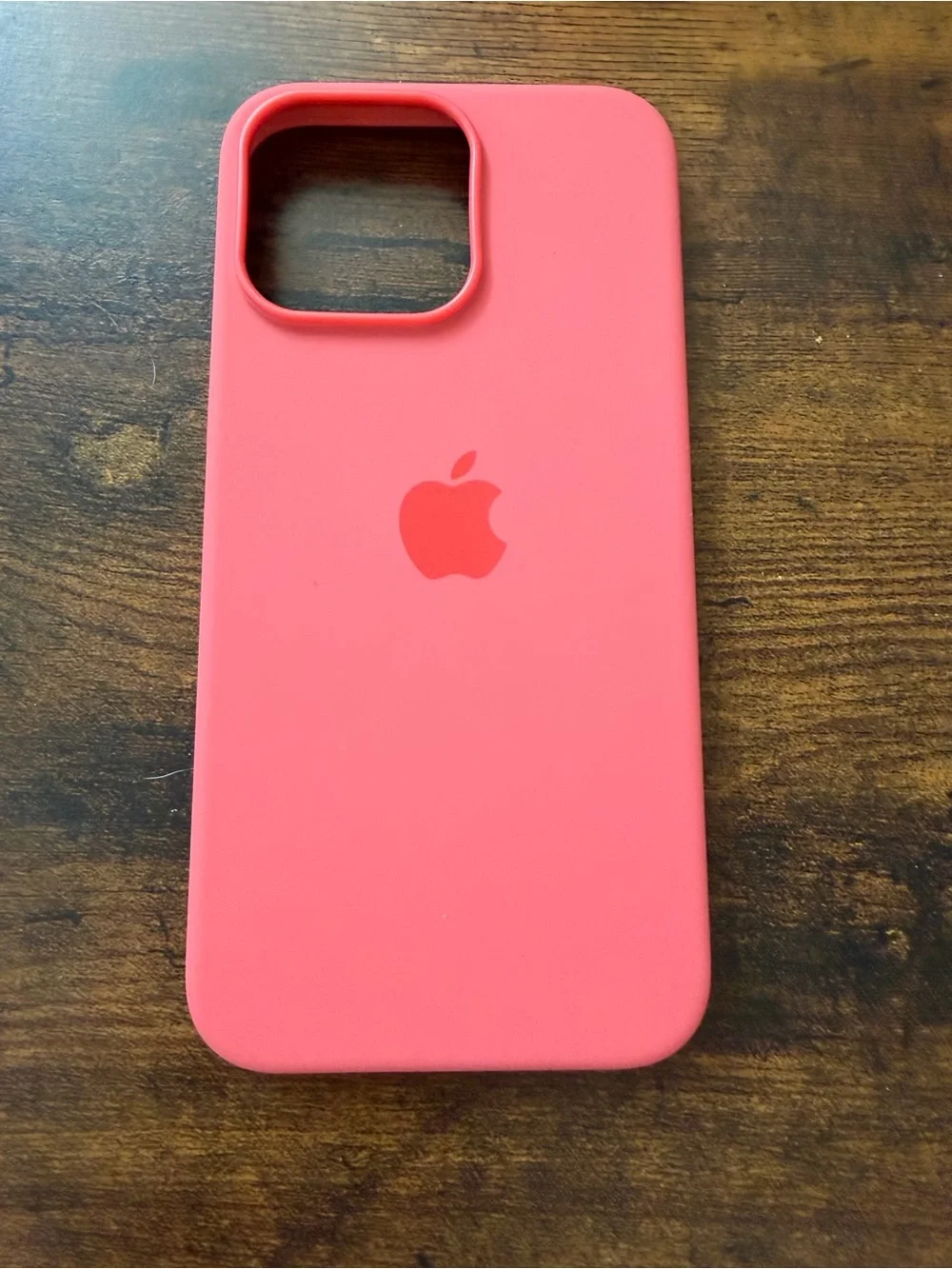 Apple Silicone iPhone Case - Pink Guava